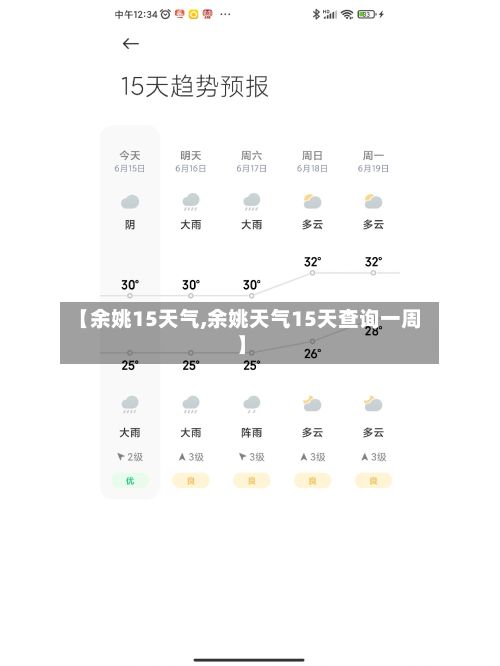 【余姚15天气,余姚天气15天查询一周】-第2张图片