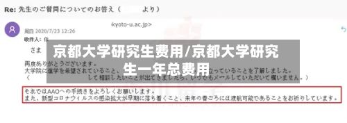 京都大学研究生费用/京都大学研究生一年总费用-第2张图片