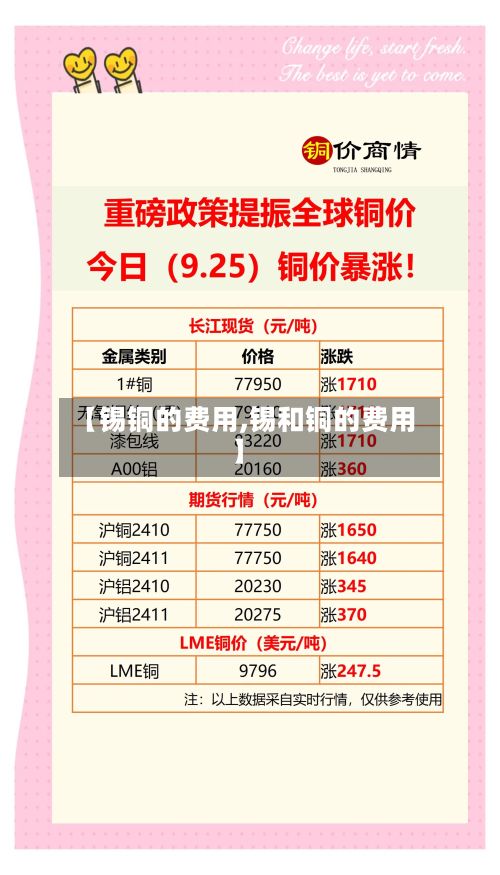【锡铜的费用,锡和铜的费用】