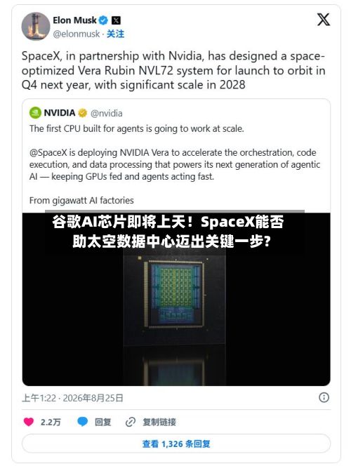 谷歌AI芯片即将上天!SpaceX能否助太空数据中心迈出关键一步?-第3张图片