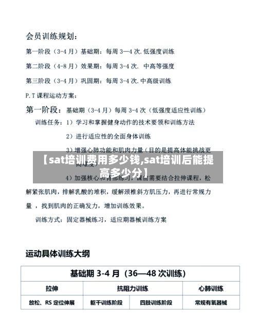 【sat培训费用多少钱,sat培训后能提高多少分】