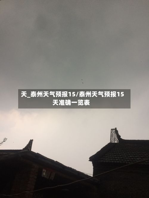 天_泰州天气预报15/泰州天气预报15天准确一览表-第3张图片