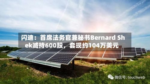 闪迪：首席法务官兼秘书Bernard Shek减持600股	，套现约104万美元-第1张图片
