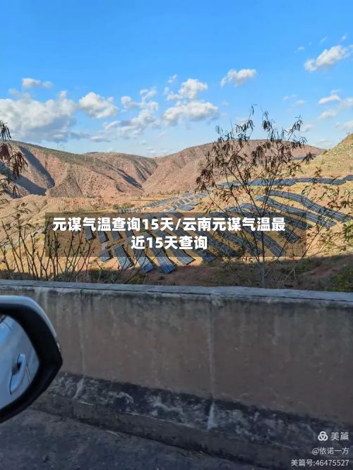 元谋气温查询15天/云南元谋气温最近15天查询
