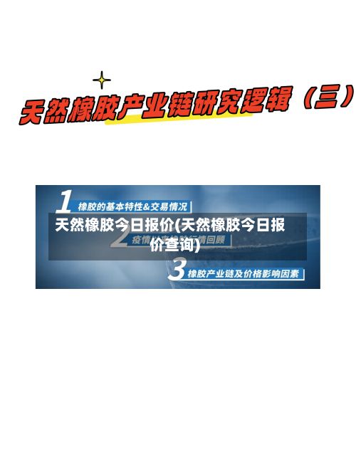 天然橡胶今日报价(天然橡胶今日报价查询)-第2张图片
