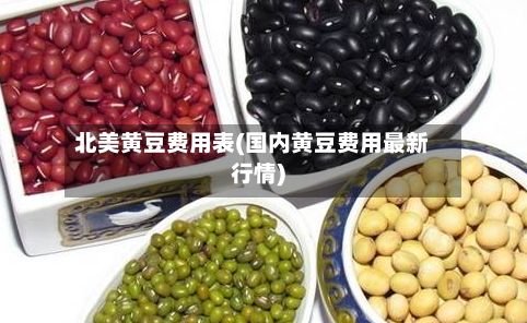 北美黄豆费用表(国内黄豆费用最新行情)-第2张图片
