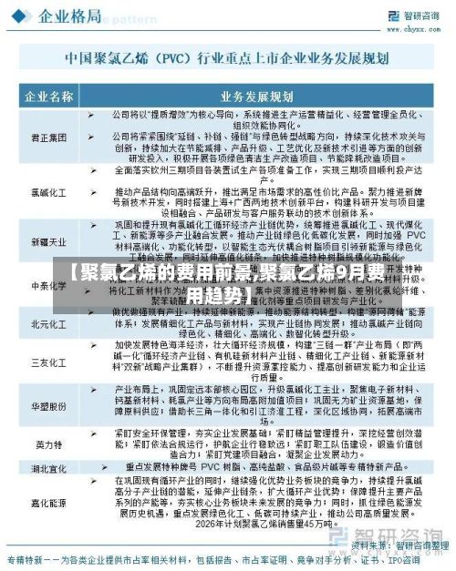 【聚氯乙烯的费用前景,聚氯乙烯9月费用趋势】-第2张图片