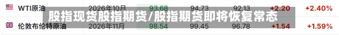 股指现货股指期货/股指期货即将恢复常态-第2张图片