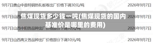 焦煤现货多少钱一吨(焦煤现货的国内基准价是哪里的费用)-第2张图片