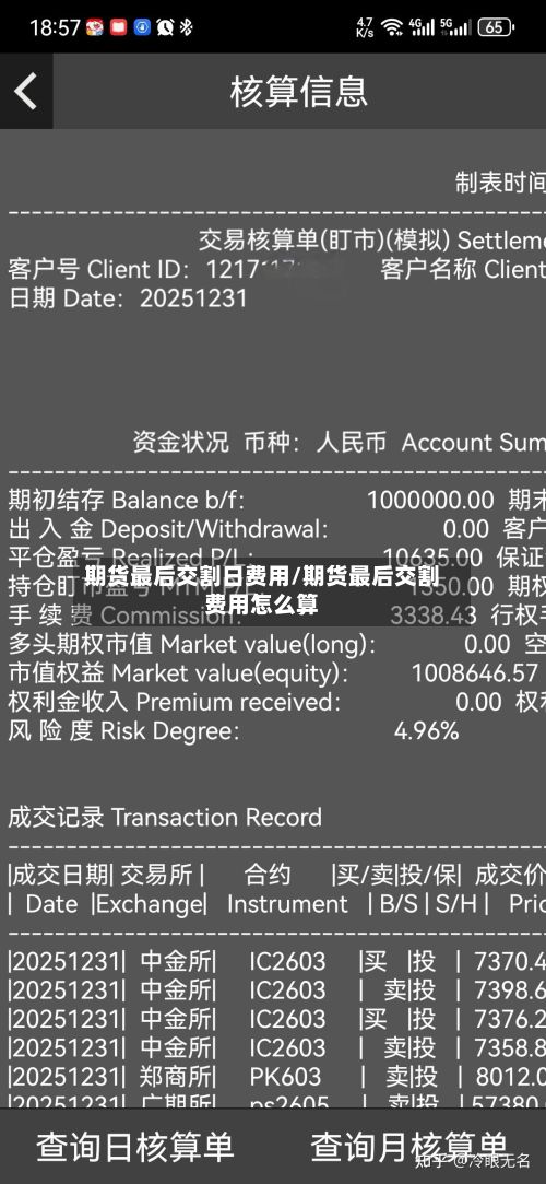 期货最后交割日费用/期货最后交割费用怎么算