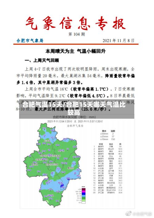 合肥气温15天/合肥15天哪天气温比较高-第3张图片