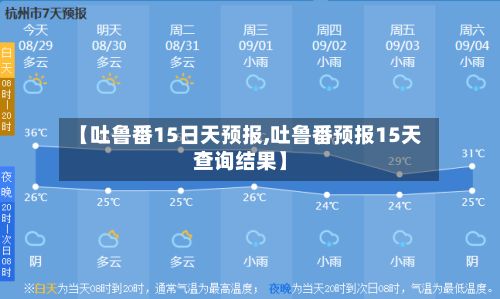 【吐鲁番15日天预报,吐鲁番预报15天查询结果】-第3张图片