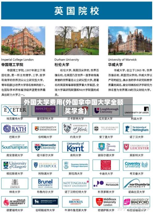 外国大学费用(外国拿中国大学全额奖学金)
