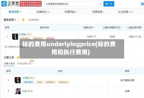 标的费用underlyingprice(标的费用和执行费用)