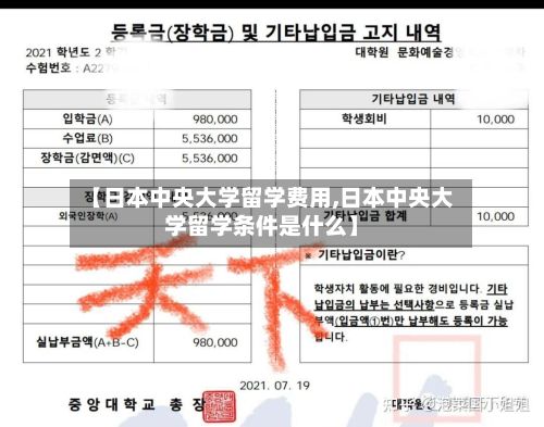 【日本中央大学留学费用,日本中央大学留学条件是什么】-第2张图片