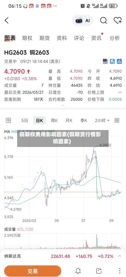铜期权费用影响因素(铜期货行情影响因素)