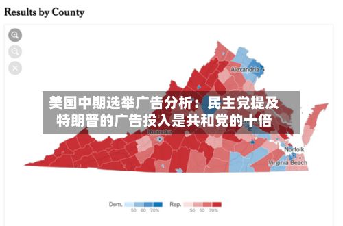 美国中期选举广告分析:民主党提及特朗普的广告投入是共和党的十倍-第2张图片