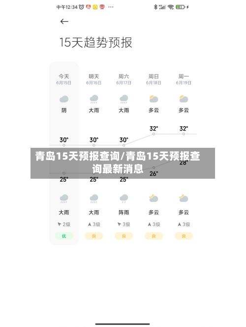 青岛15天预报查询/青岛15天预报查询最新消息