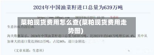 菜粕现货费用怎么查(菜粕现货费用走势图)