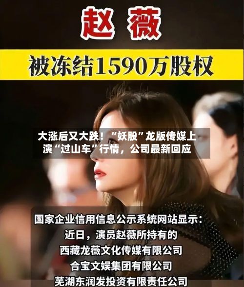 大涨后又大跌！“妖股”龙版传媒上演“过山车”行情，公司最新回应