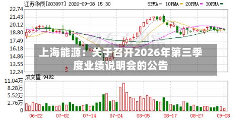上海能源：关于召开2026年第三季度业绩说明会的公告