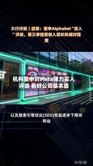 机构重申对Meta强力买入评级 看好公司基本面