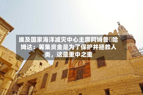 埃及国家海洋减灾中心主席阿姆鲁・哈姆达：筹集资金是为了保护并拯救人类，这是重中之重