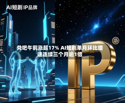 兑吧午前涨超17% AI短剧单月环比增速连续三个月逾1倍-第1张图片