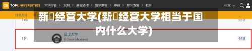 新潟经营大学(新潟经营大学相当于国内什么大学)