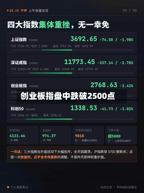 创业板指盘中跌破2500点-第2张图片