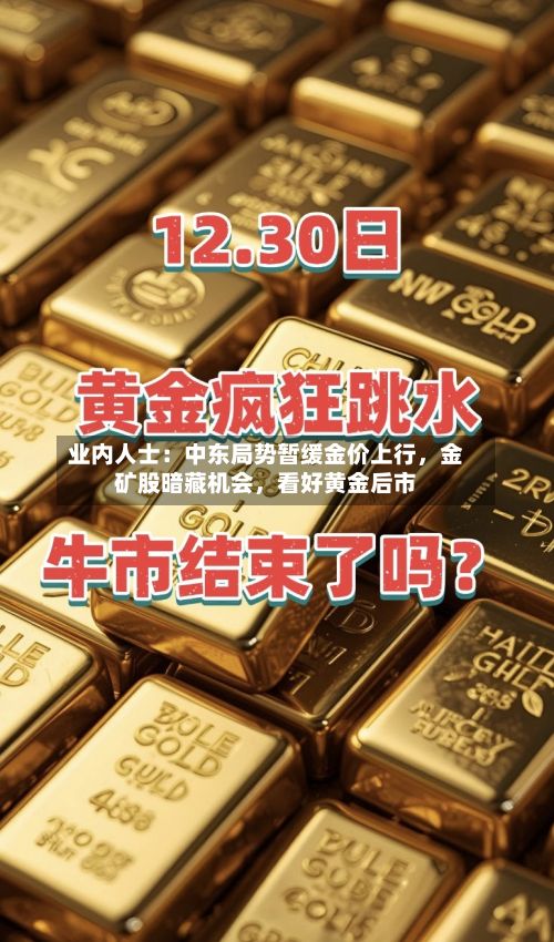 业内人士：中东局势暂缓金价上行	，金矿股暗藏机会，看好黄金后市-第2张图片