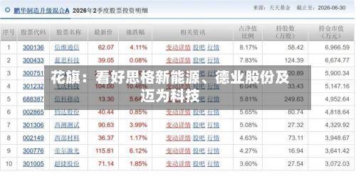 花旗：看好思格新能源、德业股份及迈为科技-第1张图片