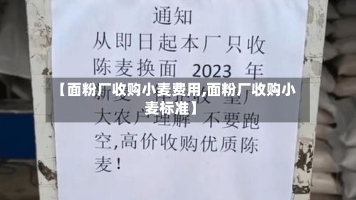 【面粉厂收购小麦费用,面粉厂收购小麦标准】-第2张图片