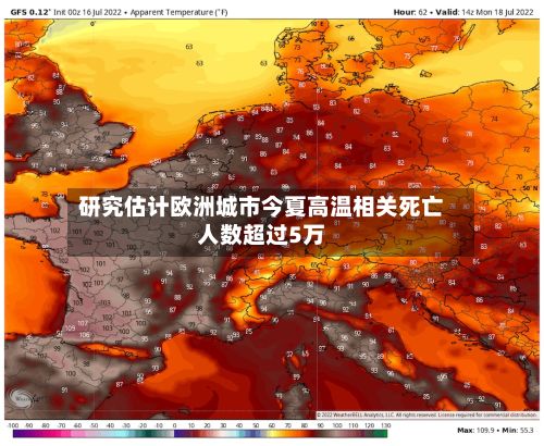 研究估计欧洲城市今夏高温相关死亡人数超过5万