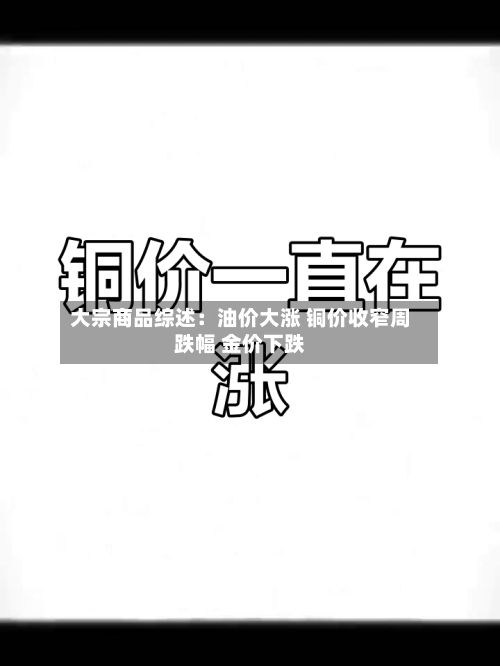 大宗商品综述：油价大涨 铜价收窄周跌幅 金价下跌-第1张图片