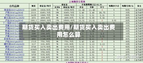 期货买入卖出费用/期货买入卖出费用怎么算-第2张图片