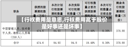 【行权费用是意思,行权费用高于股价是好事还是坏事】-第3张图片