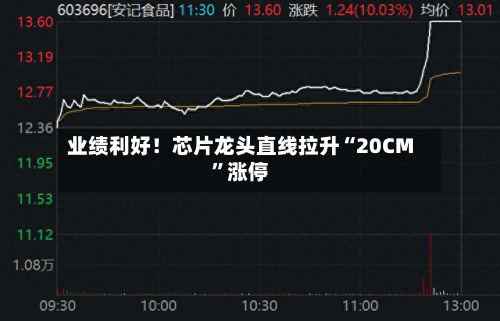 业绩利好！芯片龙头直线拉升“20CM”涨停