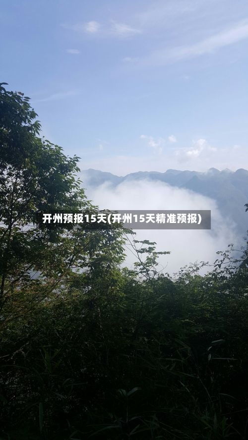 开州预报15天(开州15天精准预报)