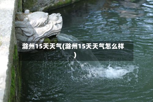 滁州15天天气(滁州15天天气怎么样)
