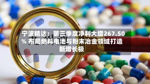 宁波精达:第三季度净利大增267.50% 布局燃料电池与粉末冶金领域打造新增长极-第1张图片