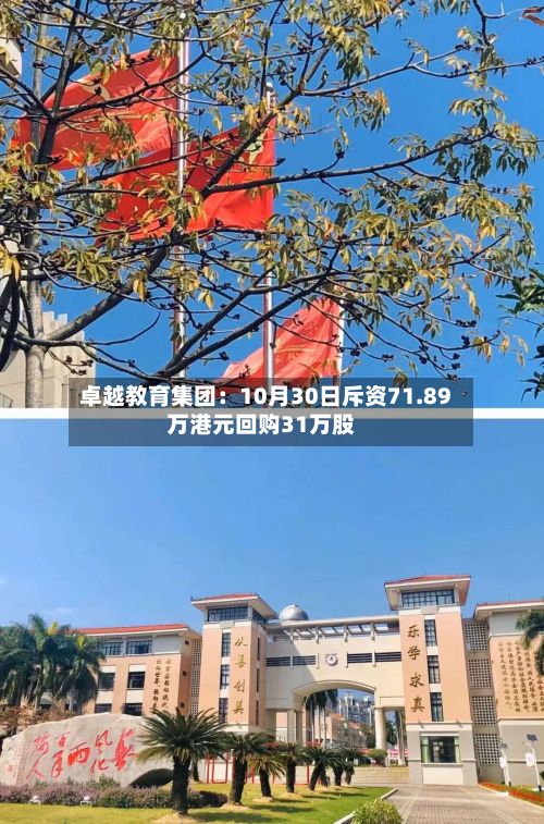 卓越教育集团：10月30日斥资71.89万港元回购31万股-第1张图片