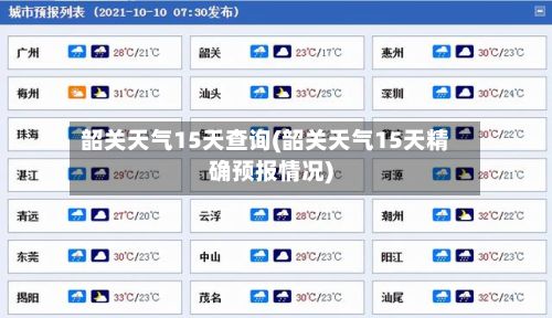 韶关天气15天查询(韶关天气15天精确预报情况)-第3张图片