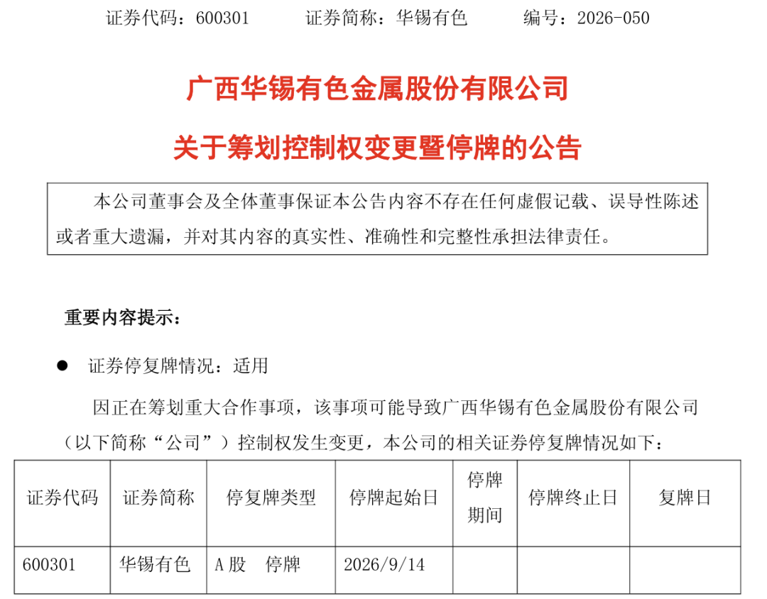 600301，筹划控制权变更，下周一停牌