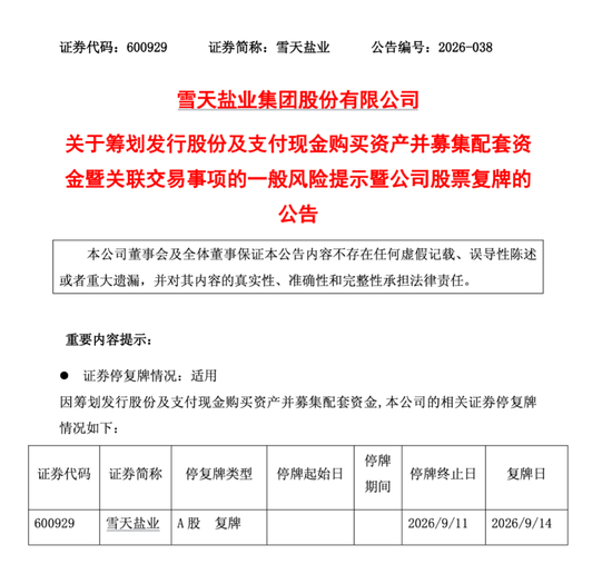 600929	，重大资产重组！下周一复牌