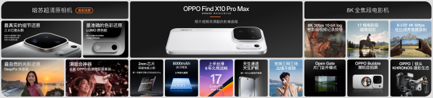 OPPO Find X10 系列发布：首发哈苏超清原相机+ 三2亿镜头群，起售价4999元